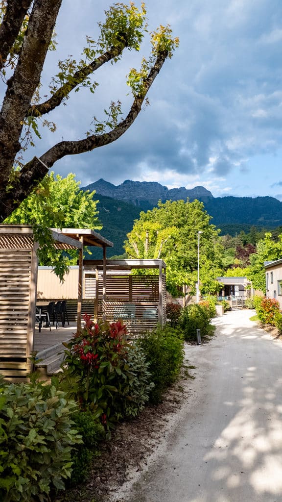 From a campsite near Annecy