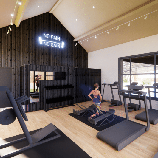 Salle de musculation de la Ferme de la Serraz