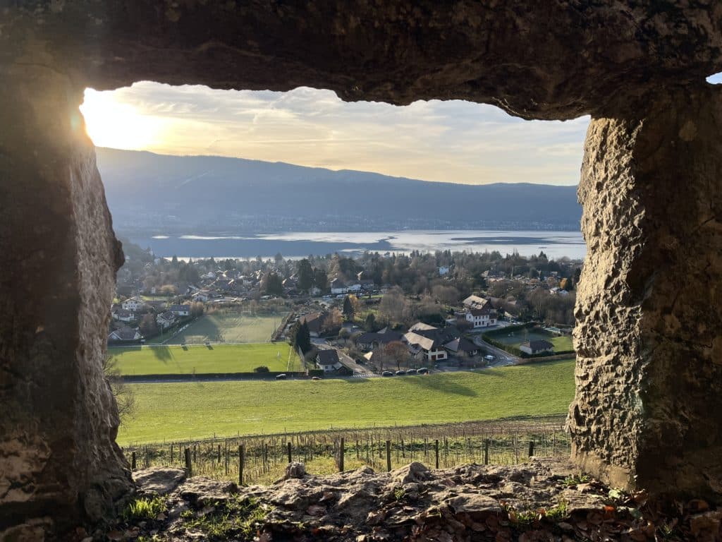 Panoramic view of Lake Annecy
